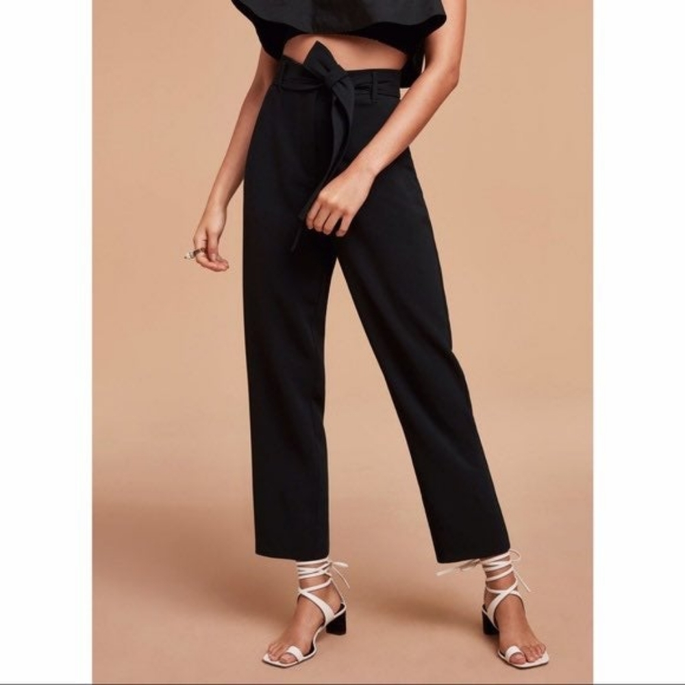 Aritzia Wilfred Jallade High Waisted Tie Pants Size 8 (DRYCLEANED)